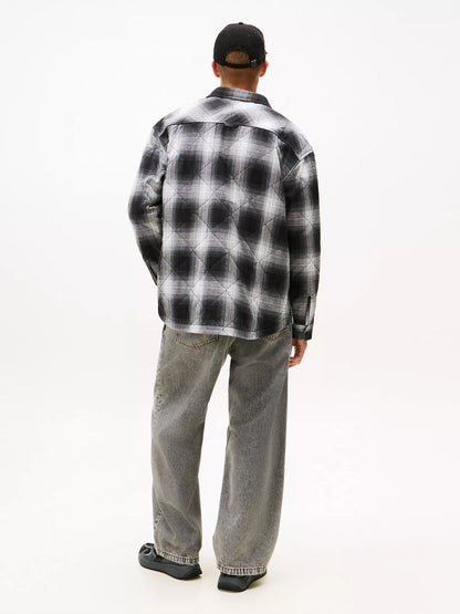 Black Check Quilted