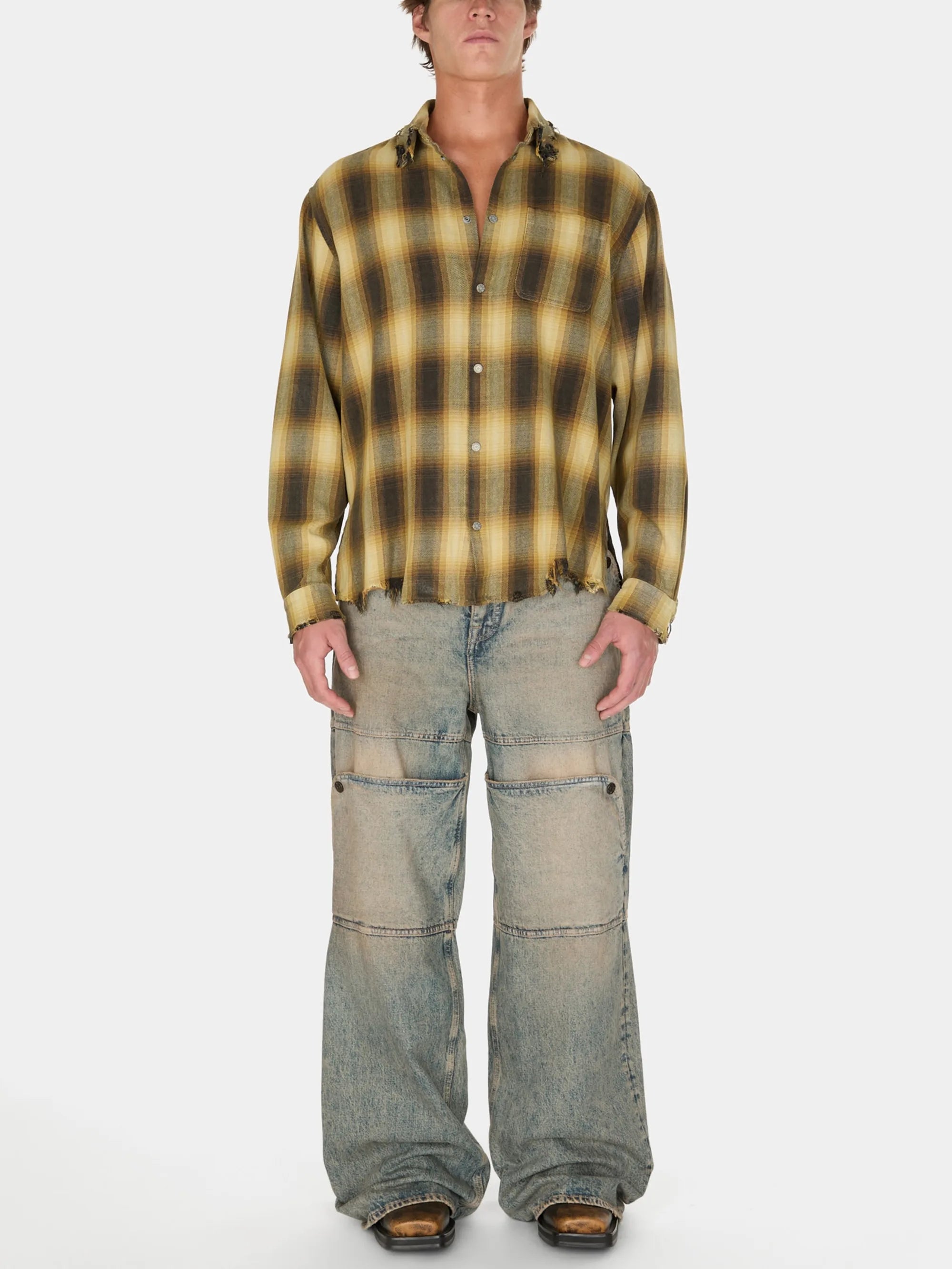 Gusa Beige Plaid