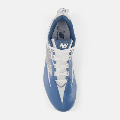 White With Silver And Shoreline Blue