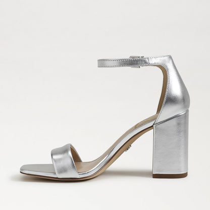 Silver Metallic Leather