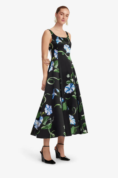 Vine Print in Ebony