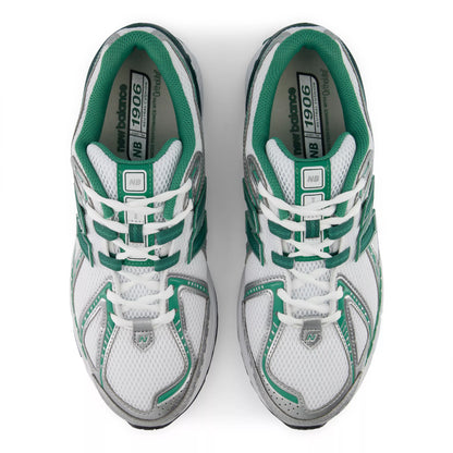 White With Nordic Green