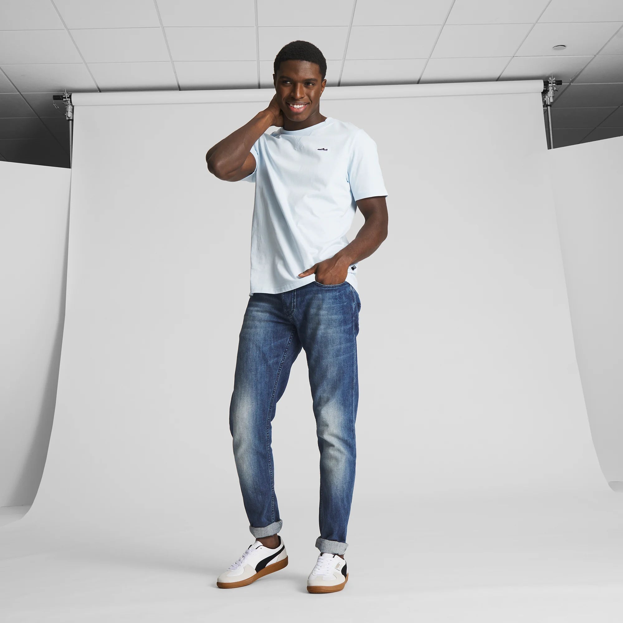 PUMA White-Vapor Gray-Gum