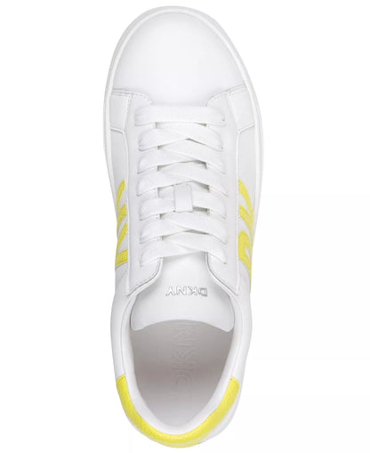 White/Yellow Leather