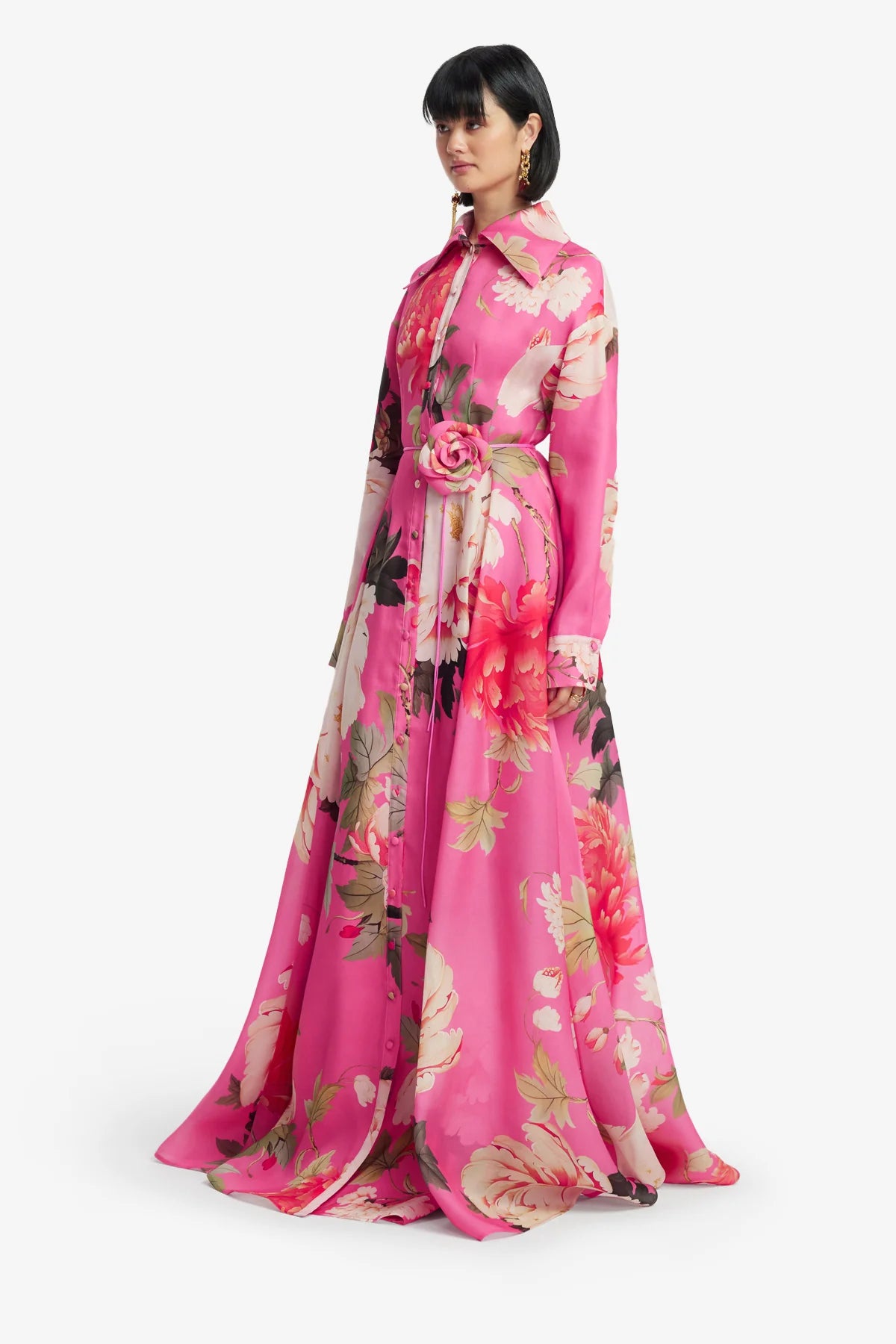 Peony Print in Fuchsia