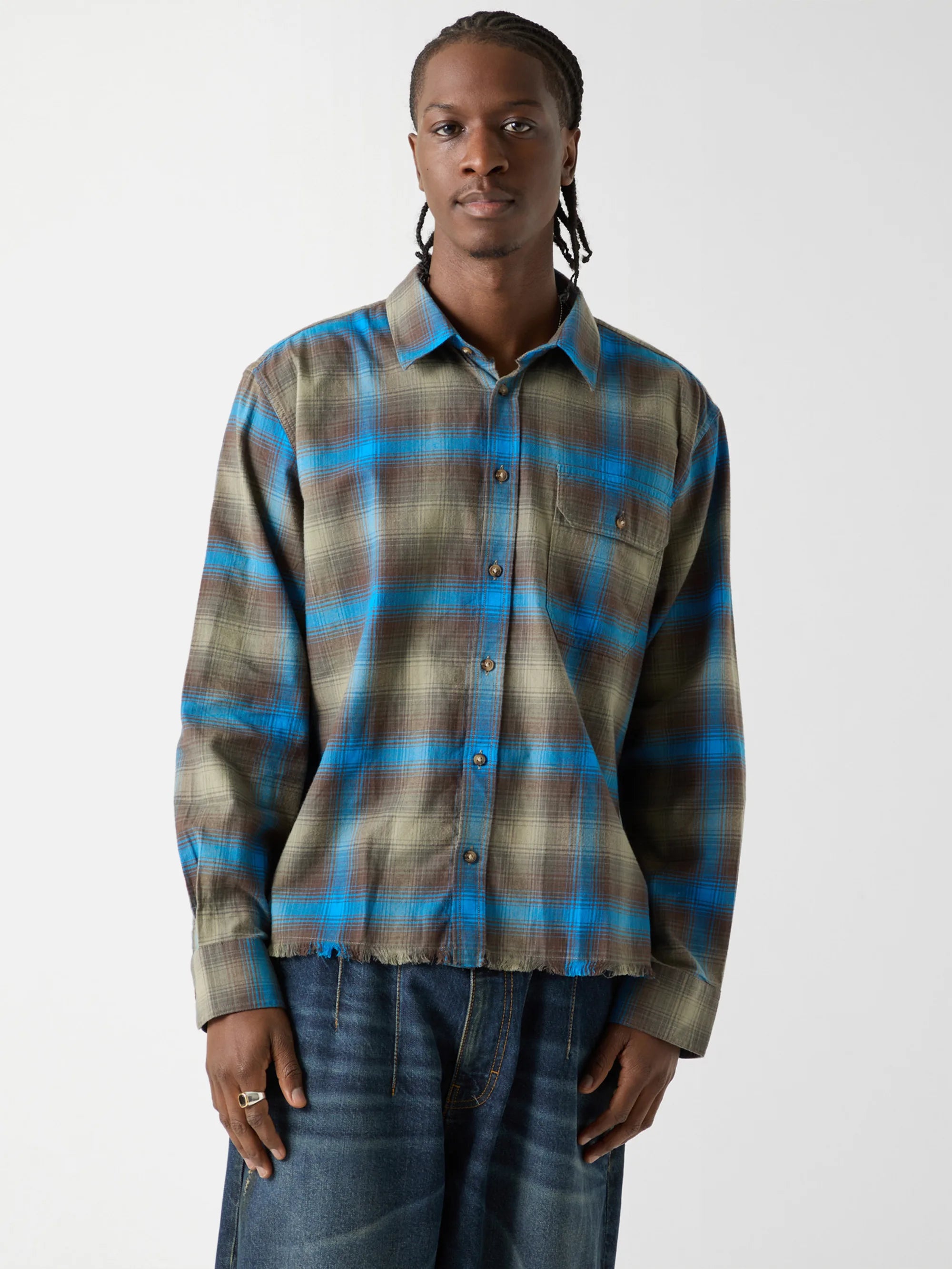 Clean Fatigue Blue Check