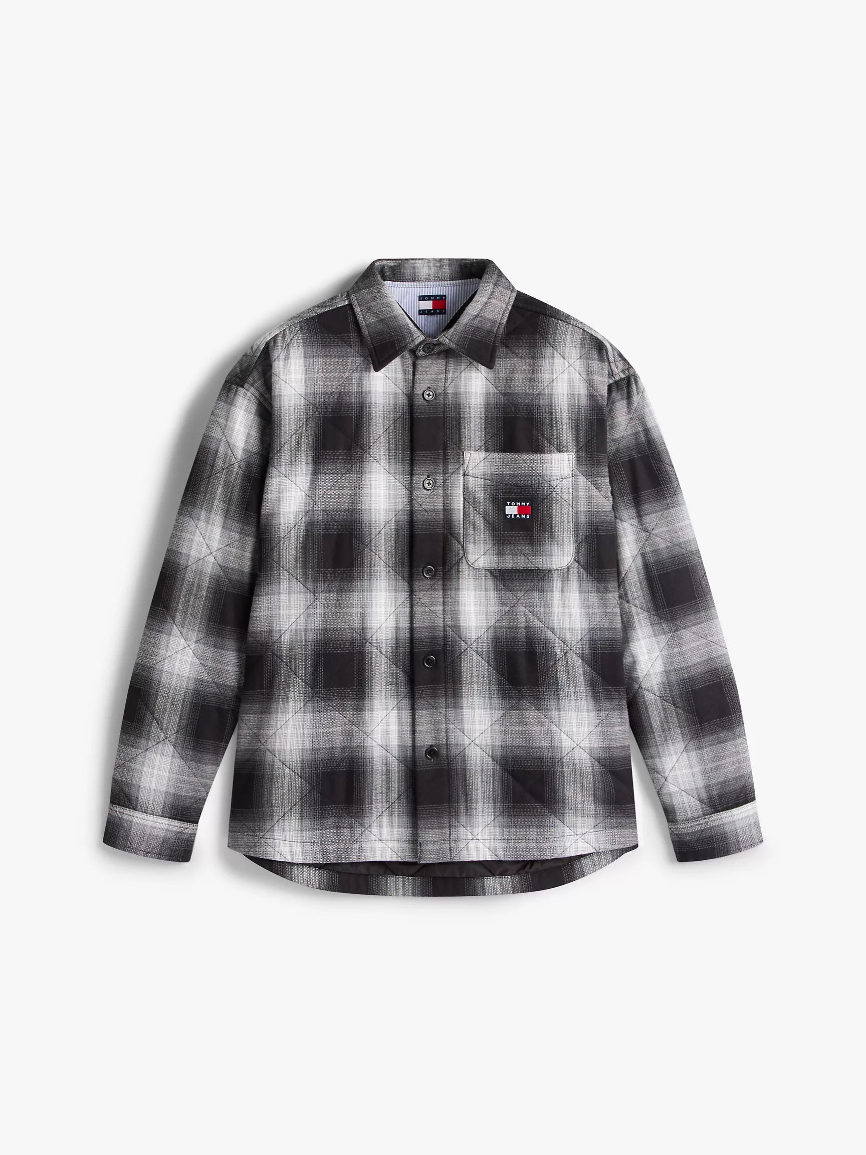 Black Check Quilted