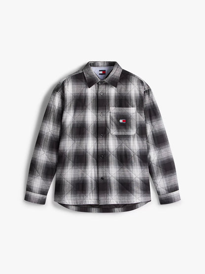 Black Check Quilted