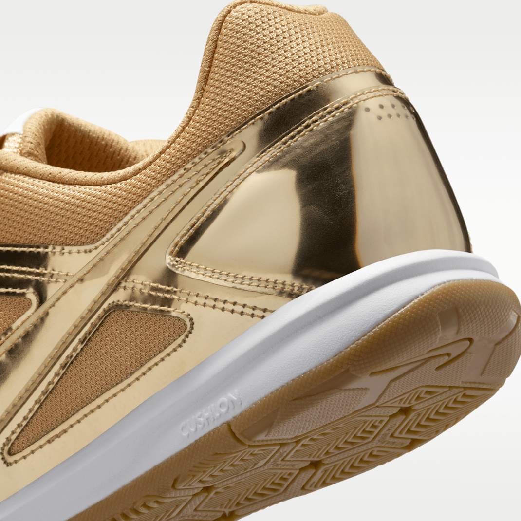 Metallic Gold/White/Gum Light Brown/Metallic Gold