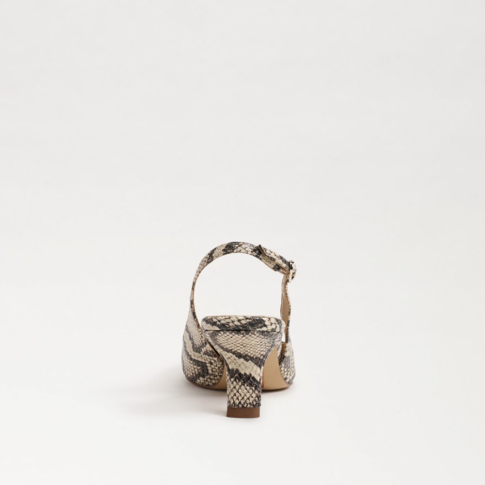 Roccia Snake Print Leather