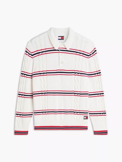 White Multi Stripe