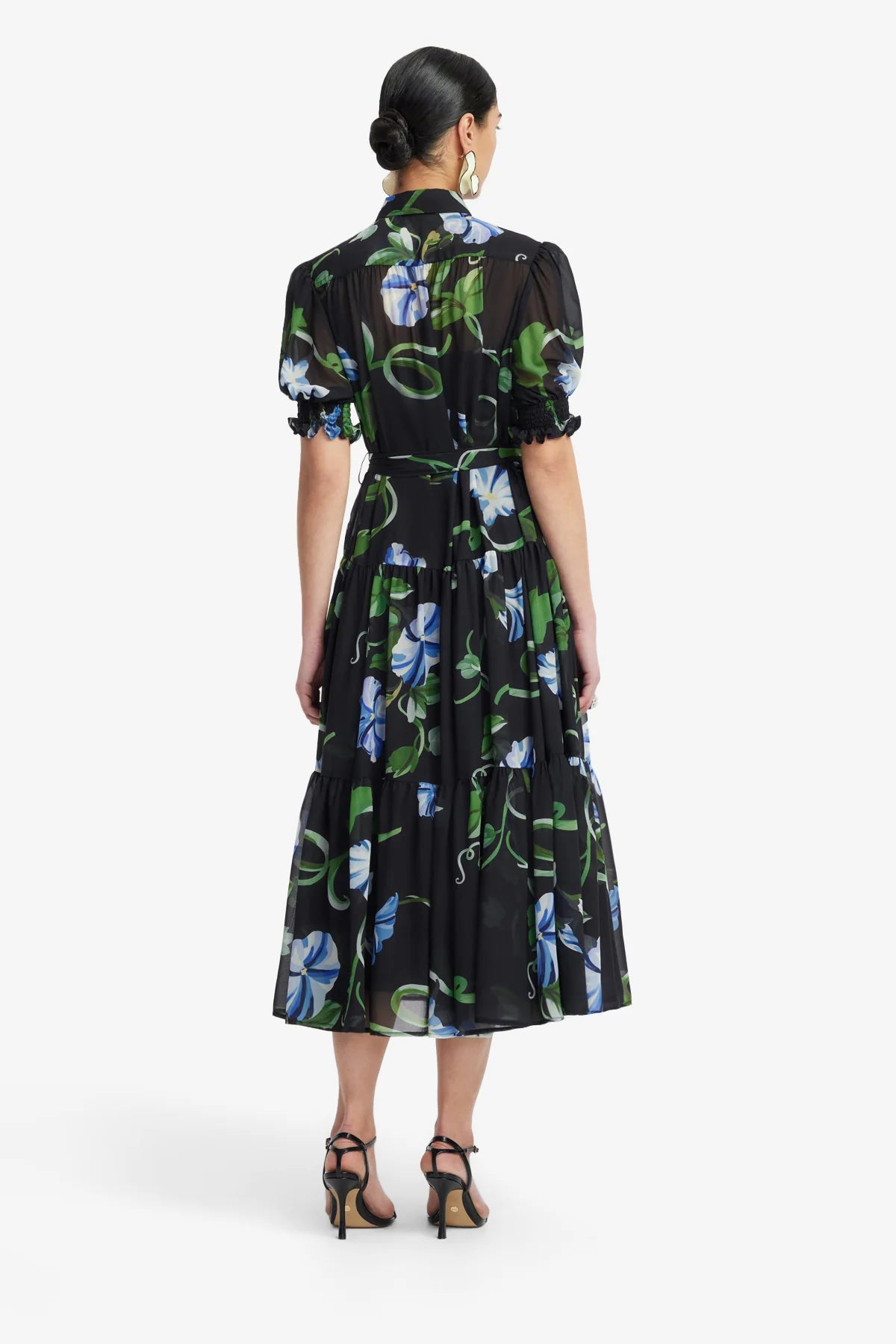 Vine Print in Ebony