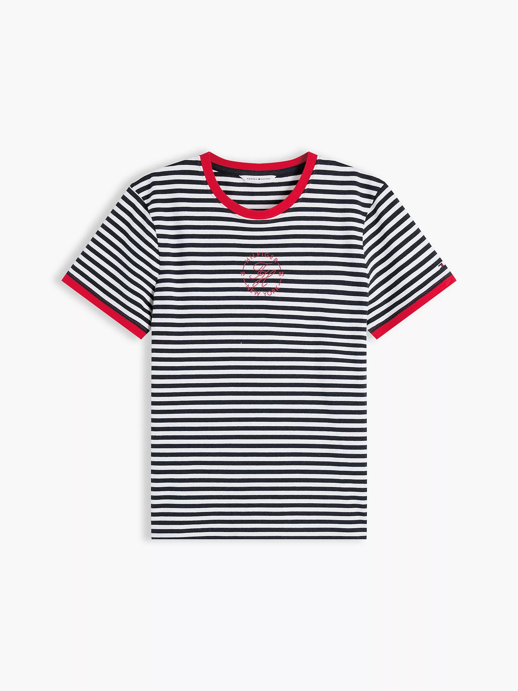Navy Blue / Ecru Stripe
