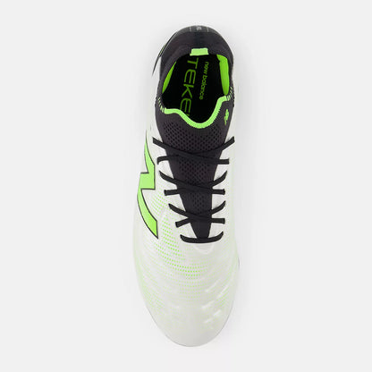 White With Black And Pixel Green
