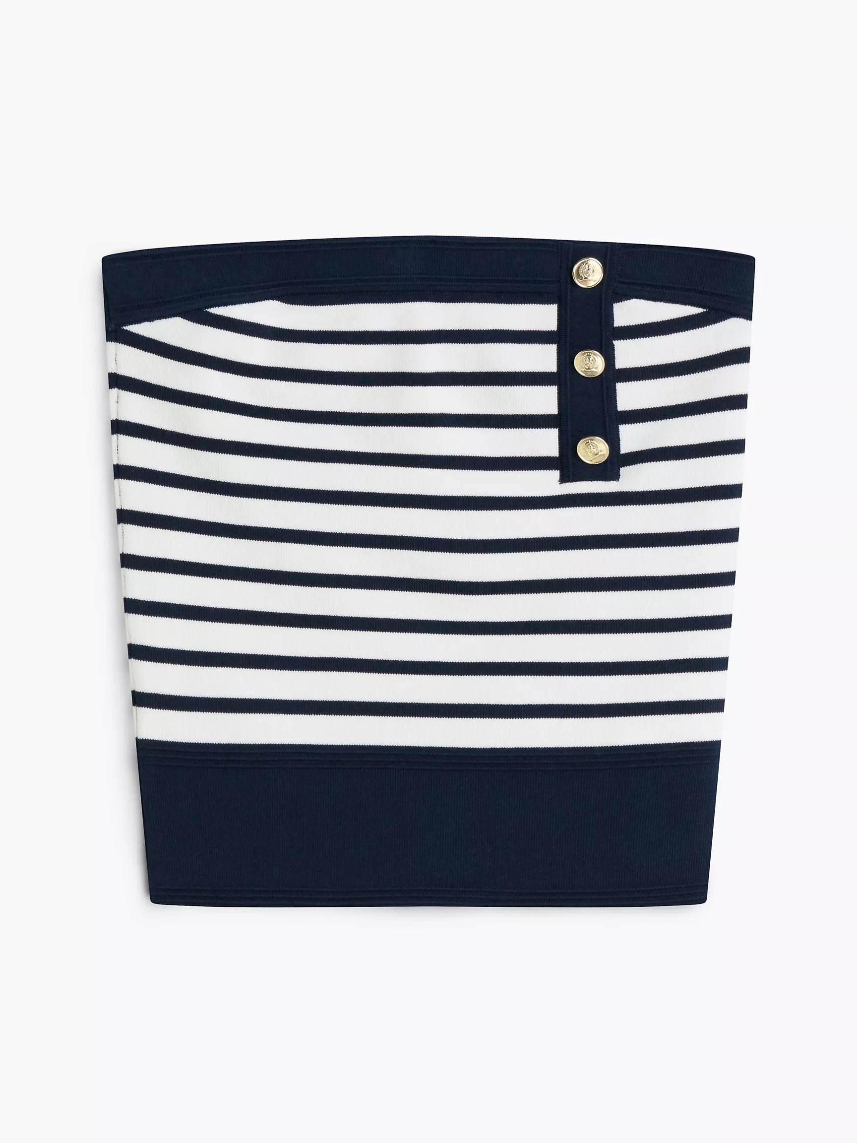 Navy Blue / Ecru Stripe