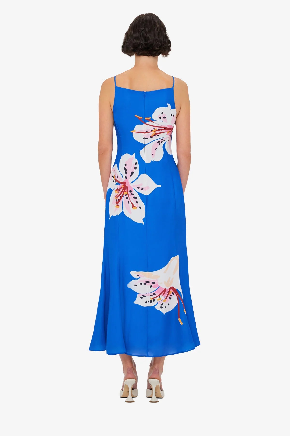 Lily Print in Cobalt
