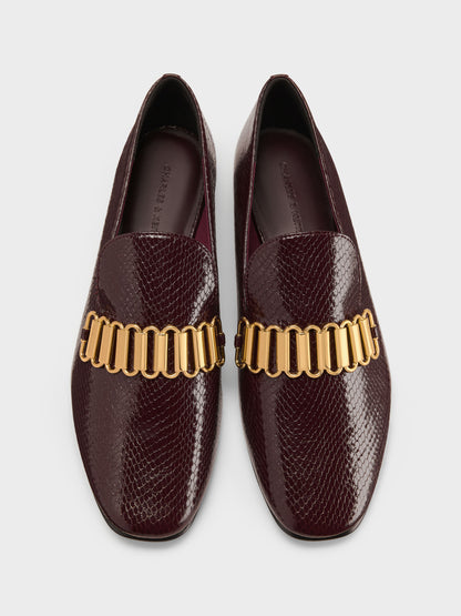 Animal Print Burgundy