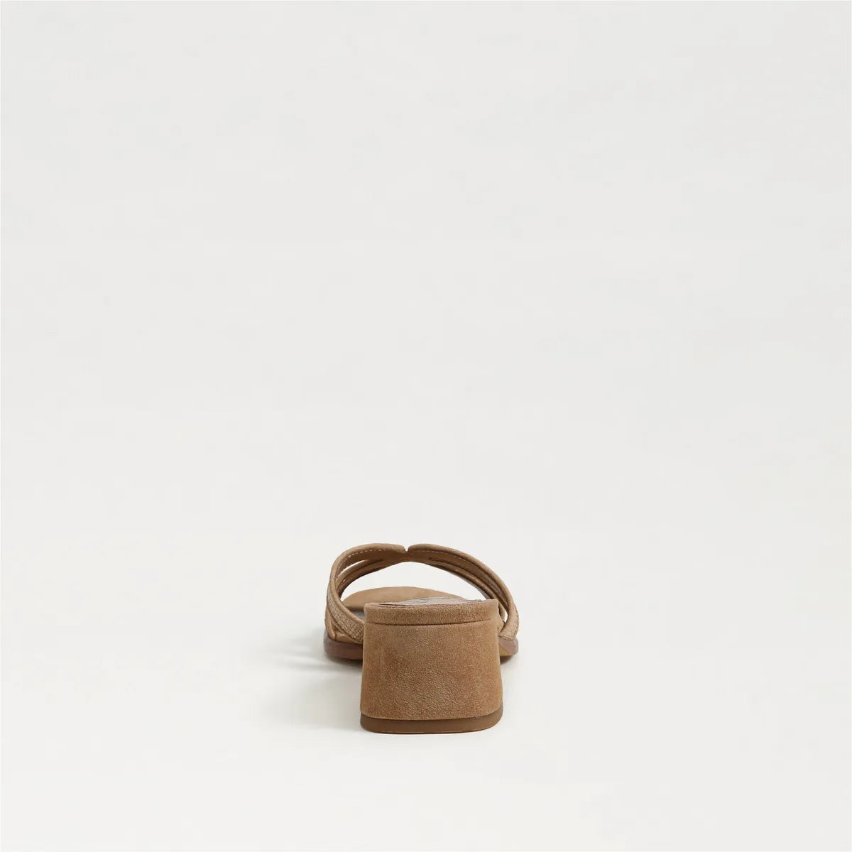 Buff Tan Faux Raffia/Suede