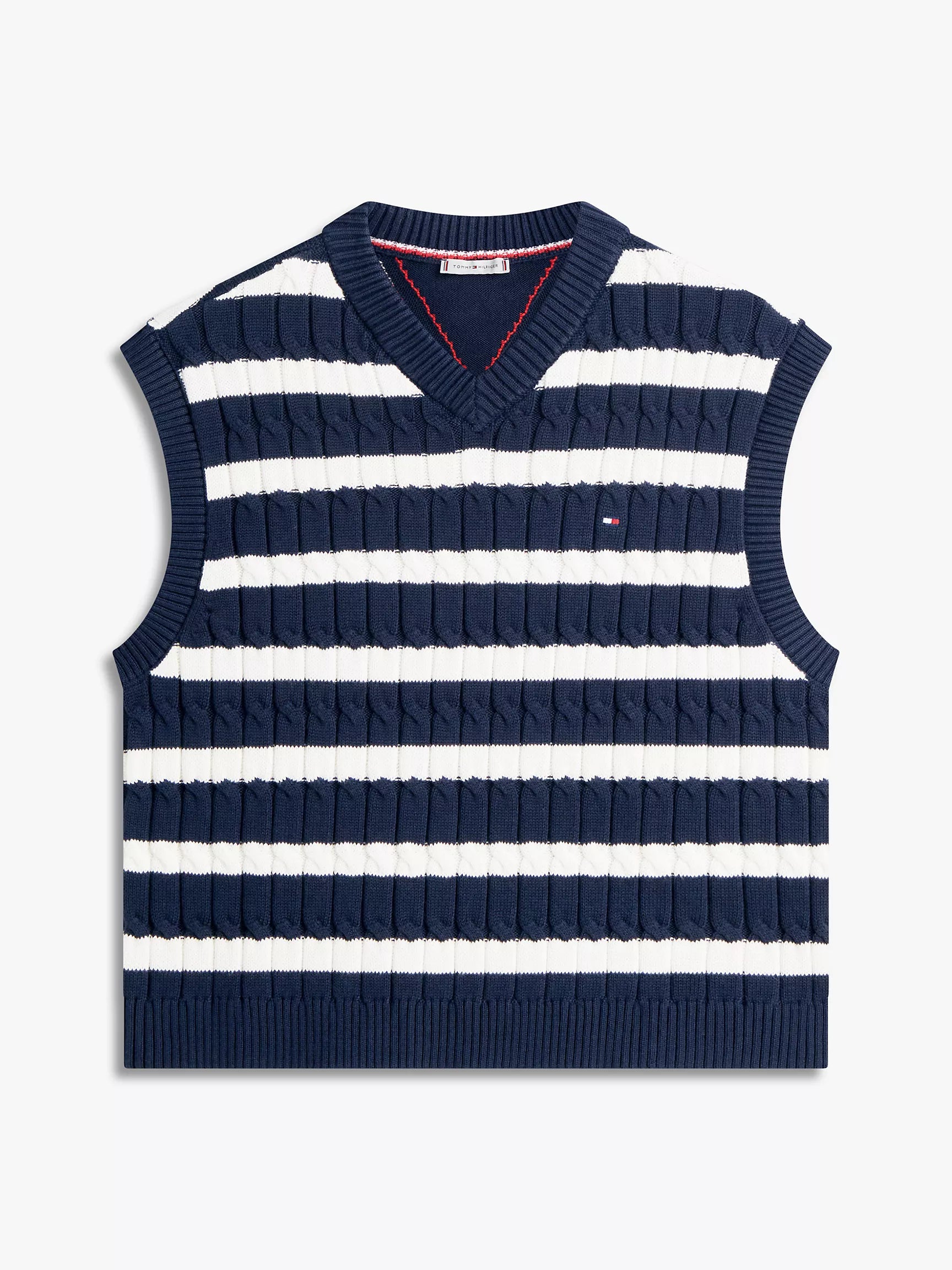 Navy/Ivory Stripe