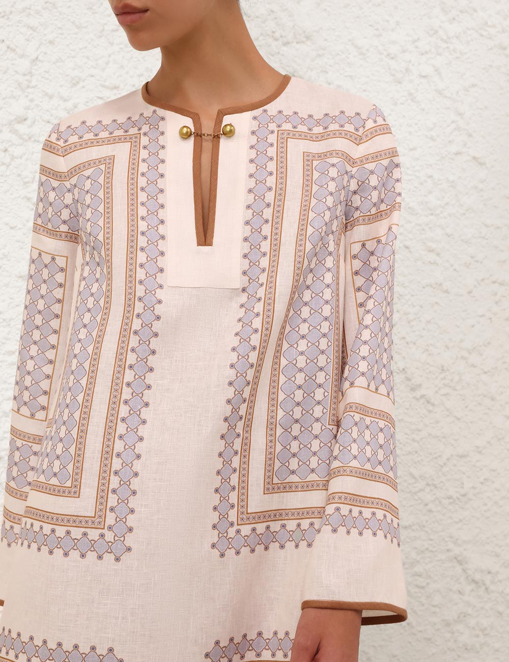 Cream Navy Geo