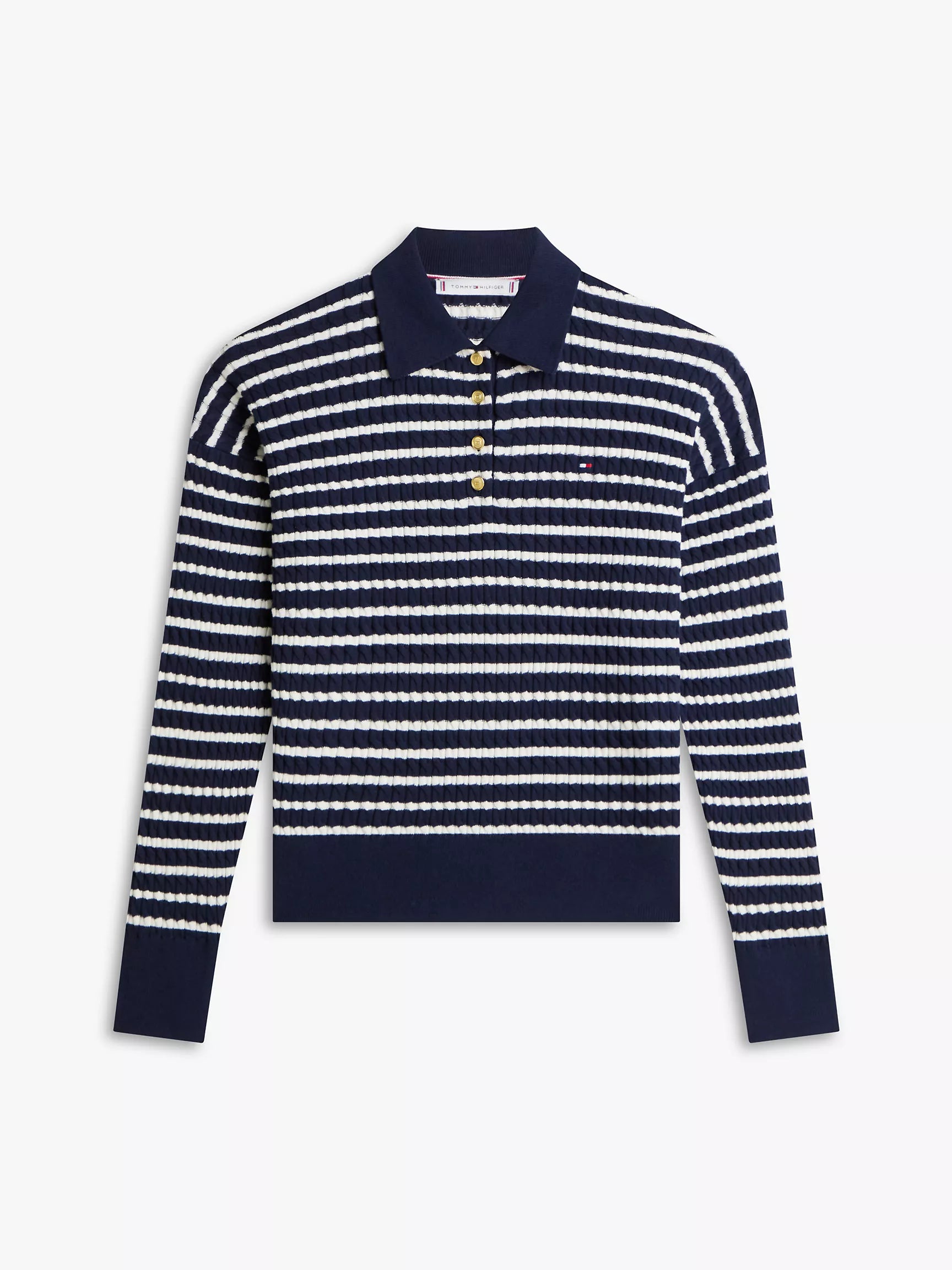 Navy/Ivory Stripe