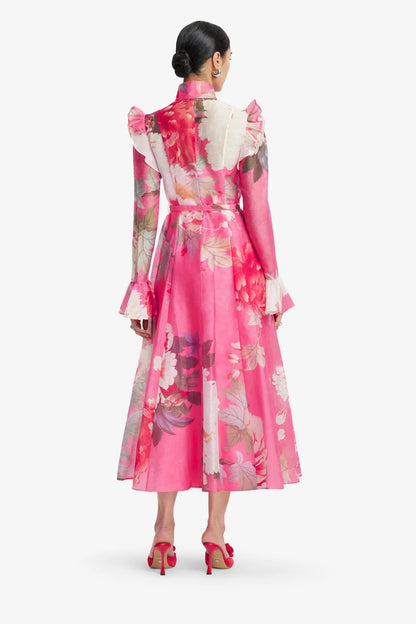 Peony Print in Fuchsia