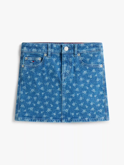 Denim Flower AOP
