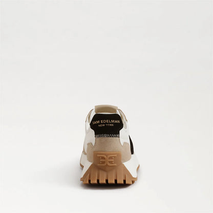 White/Tan/Black Suede