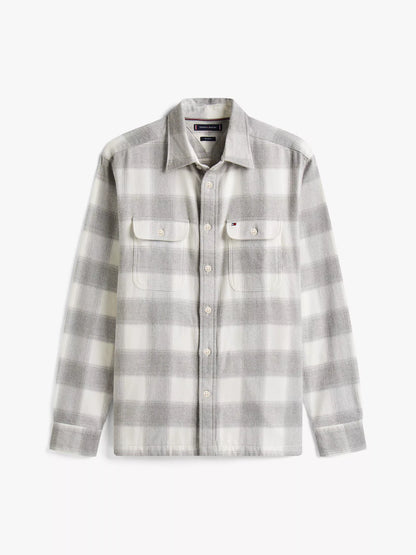 Light Grey Heather Check
