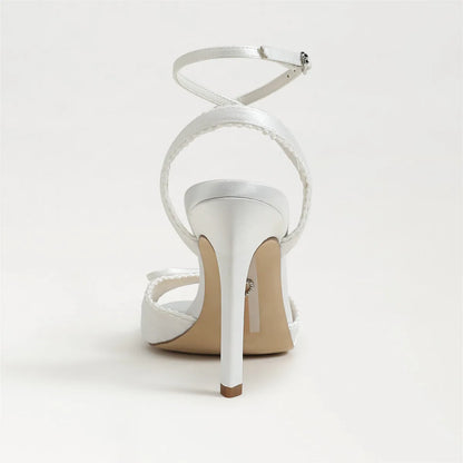 Bright White Satin Fabric