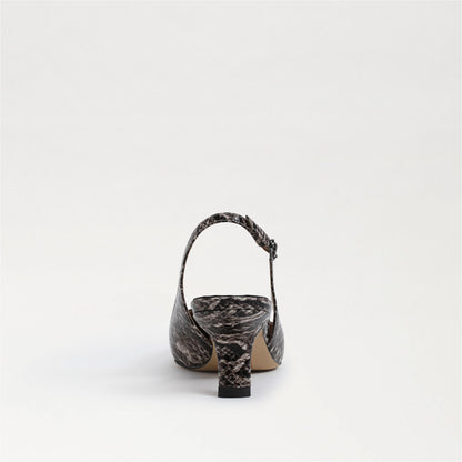 Brown Snake Print Leather