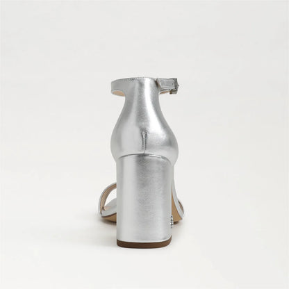 Silver Metallic Leather
