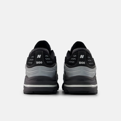 Silver Metallic With Black