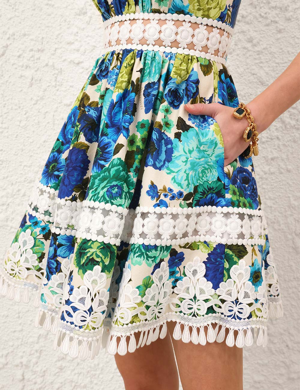 Blue Green Floral