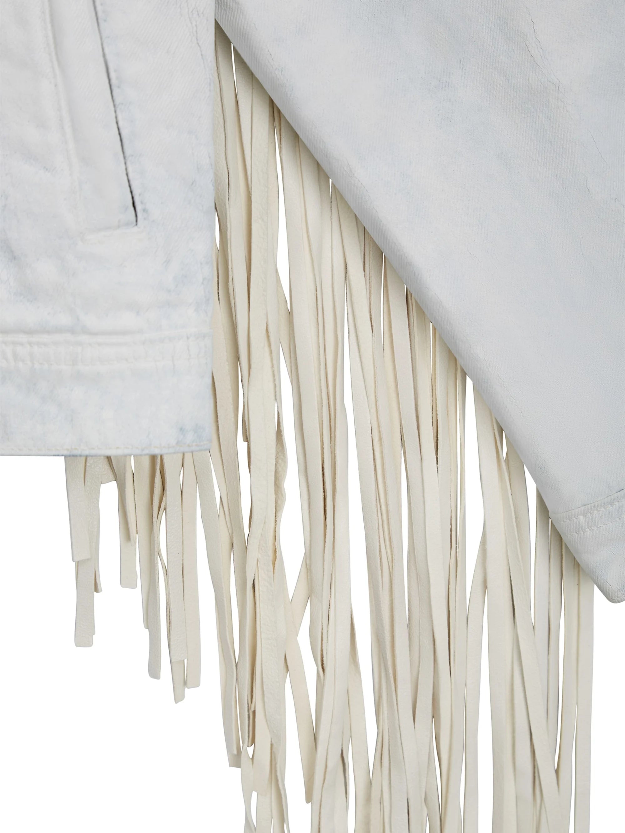 Gusa White Coated Denim