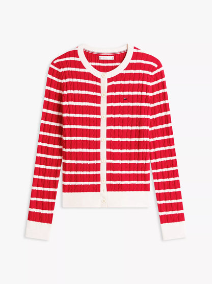 Red / Ecru Stripe