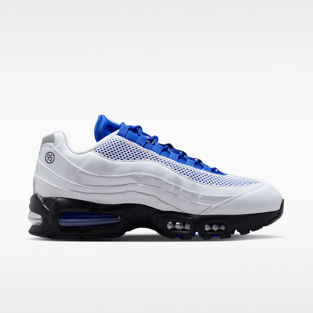 White/Black/Metallic Silver/Racer Blue