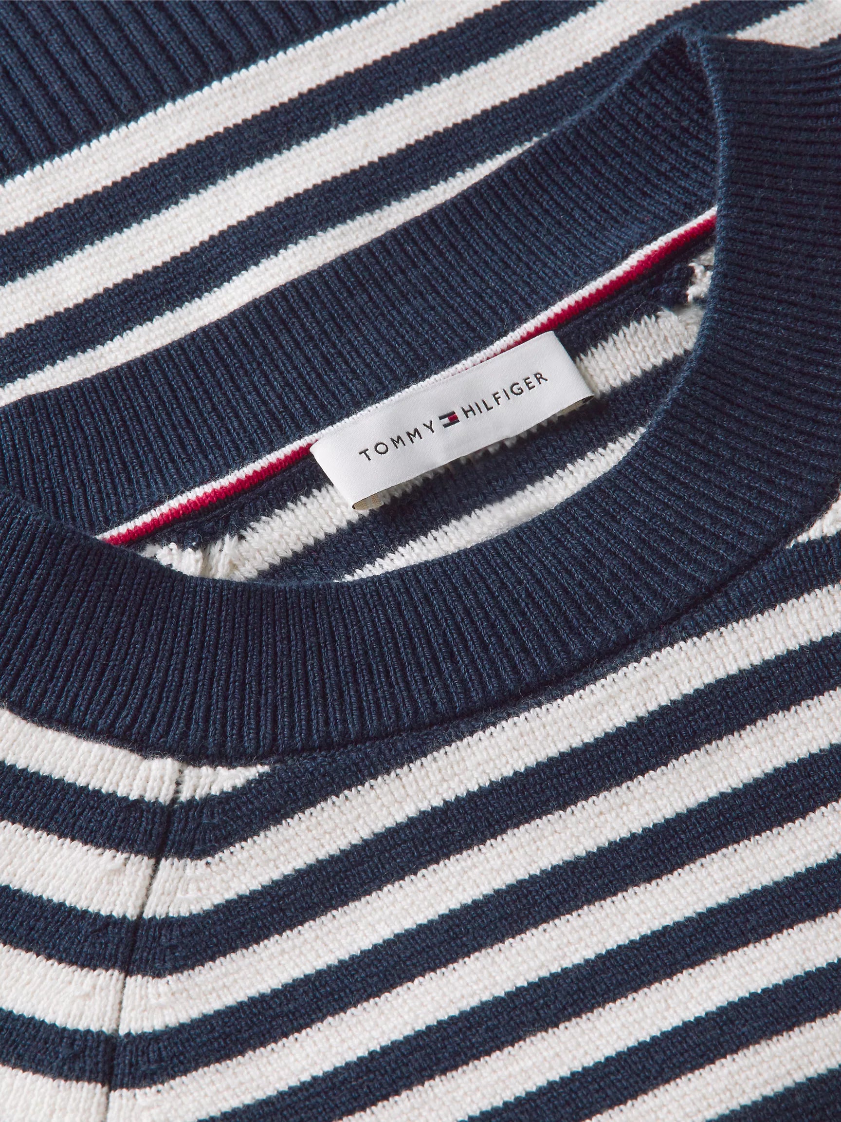 Navy Blue / Ivory Stripe