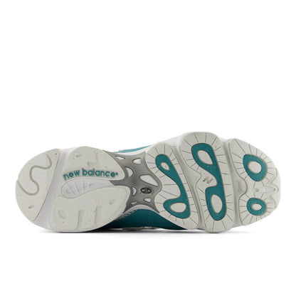 Faded Teal With White