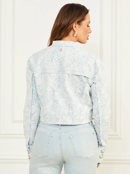 Light Wash Denim Lace