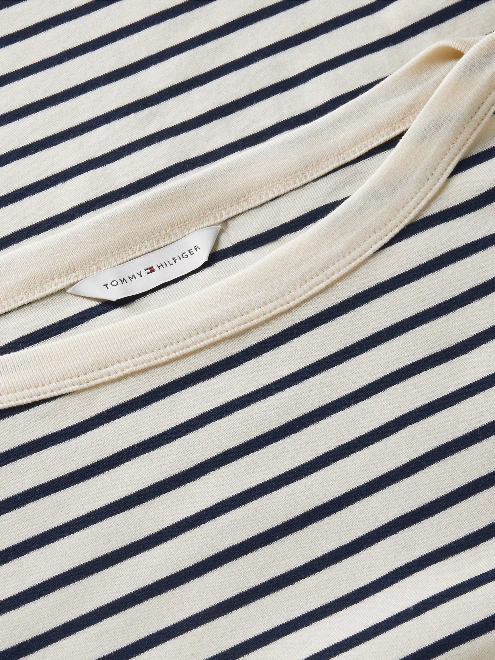 Calico / Navy Blue Stripe