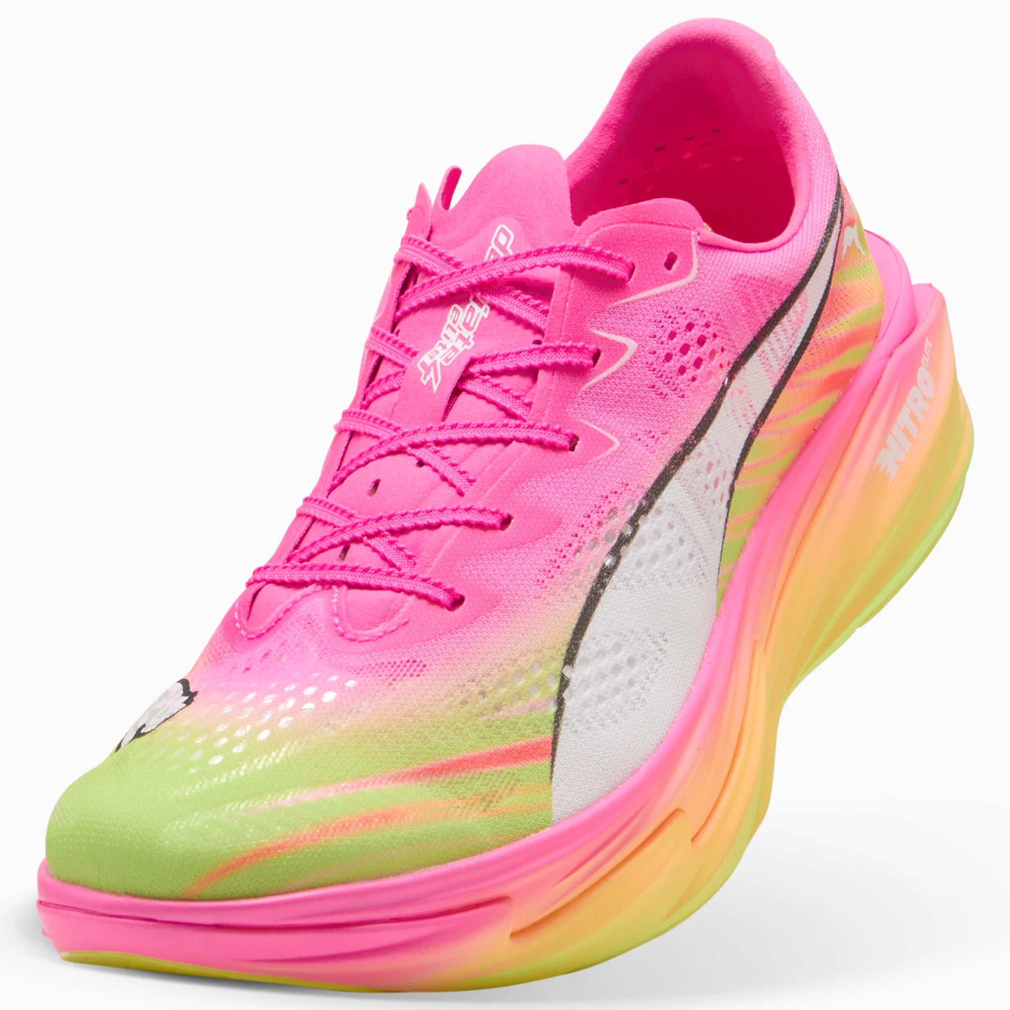 Poison Pink-Yellow Alert-Bright Aqua