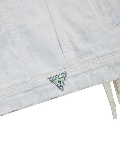 Gusa White Coated Denim