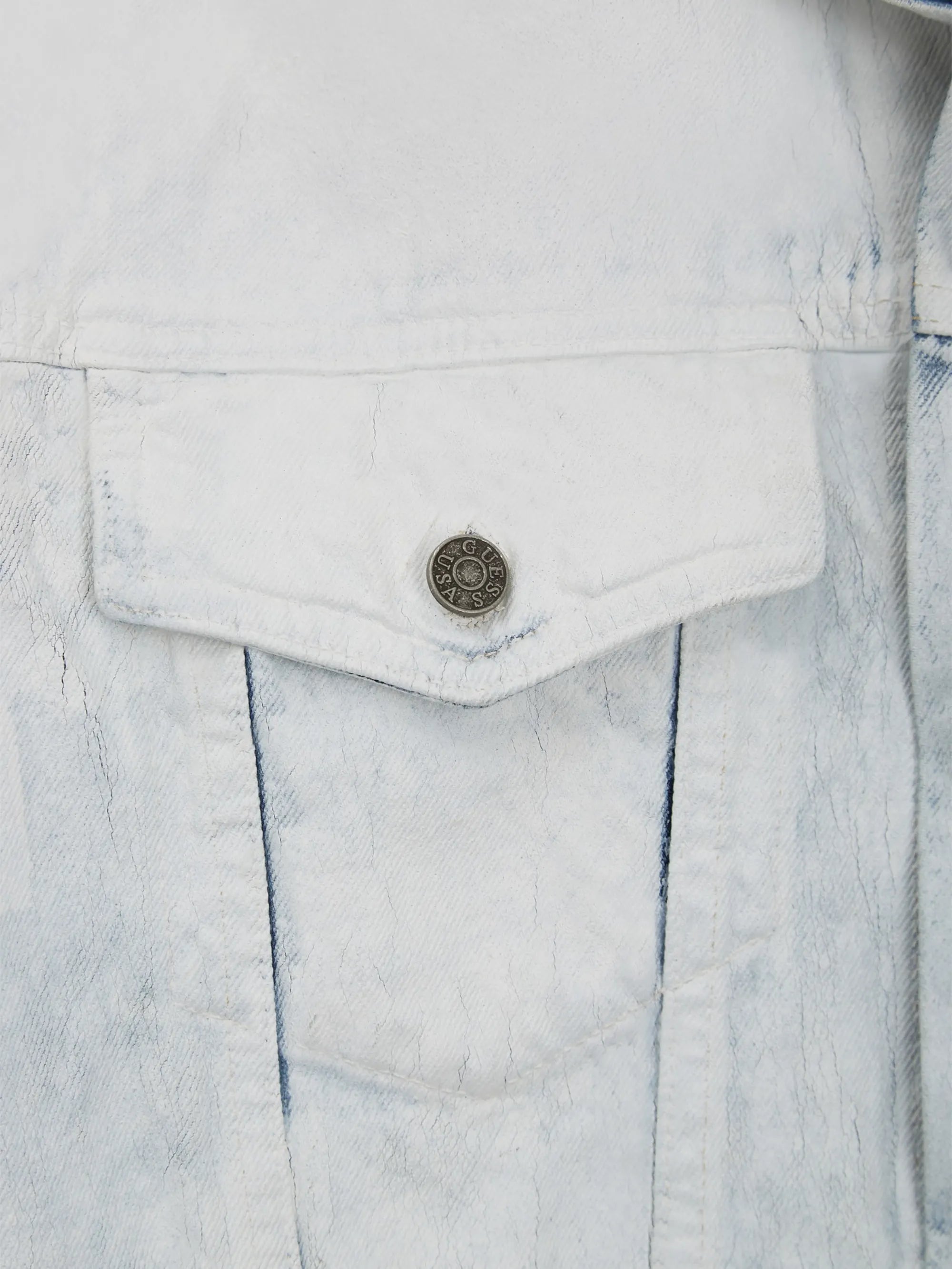 Gusa White Coated Denim