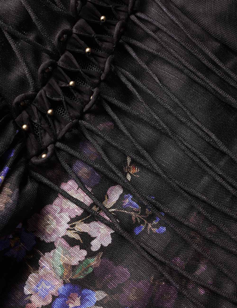 Black Multi Floral