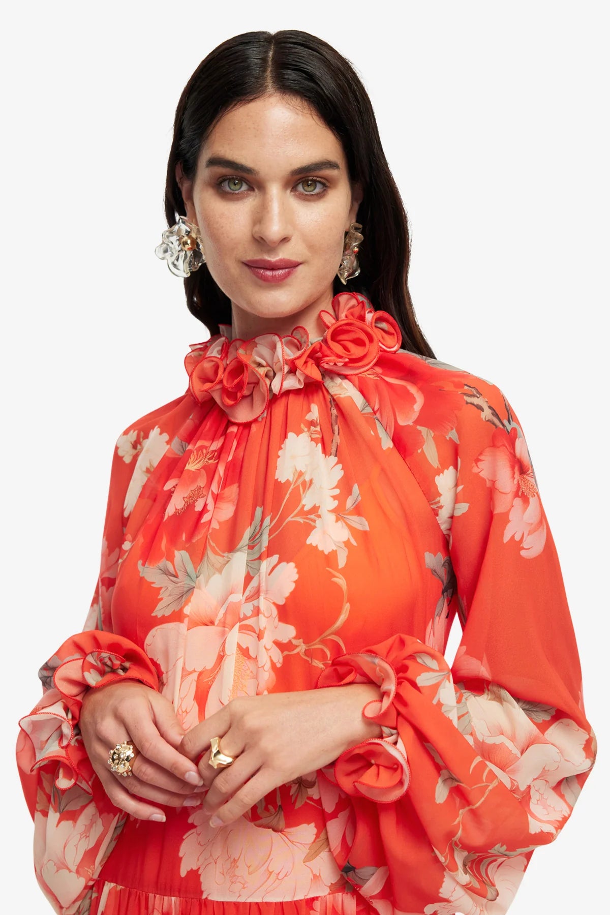 Saffron Peony Print