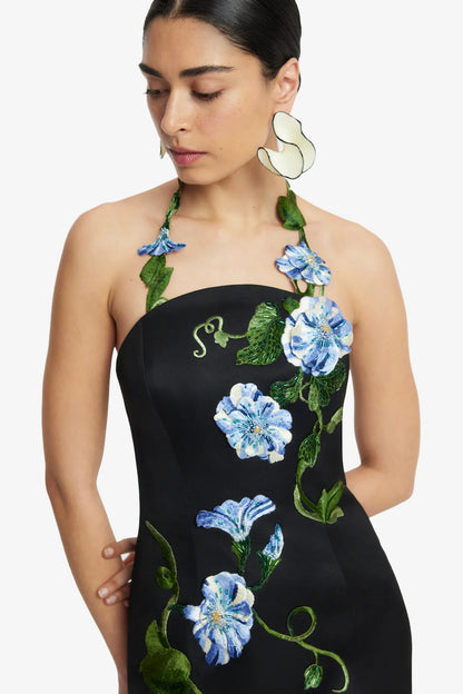 Vine Print in Ebony