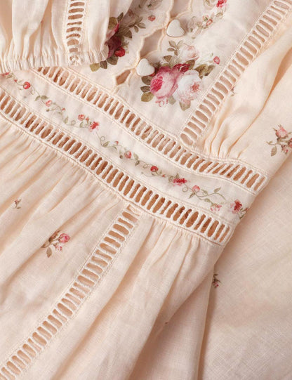 Cream Pink Rose