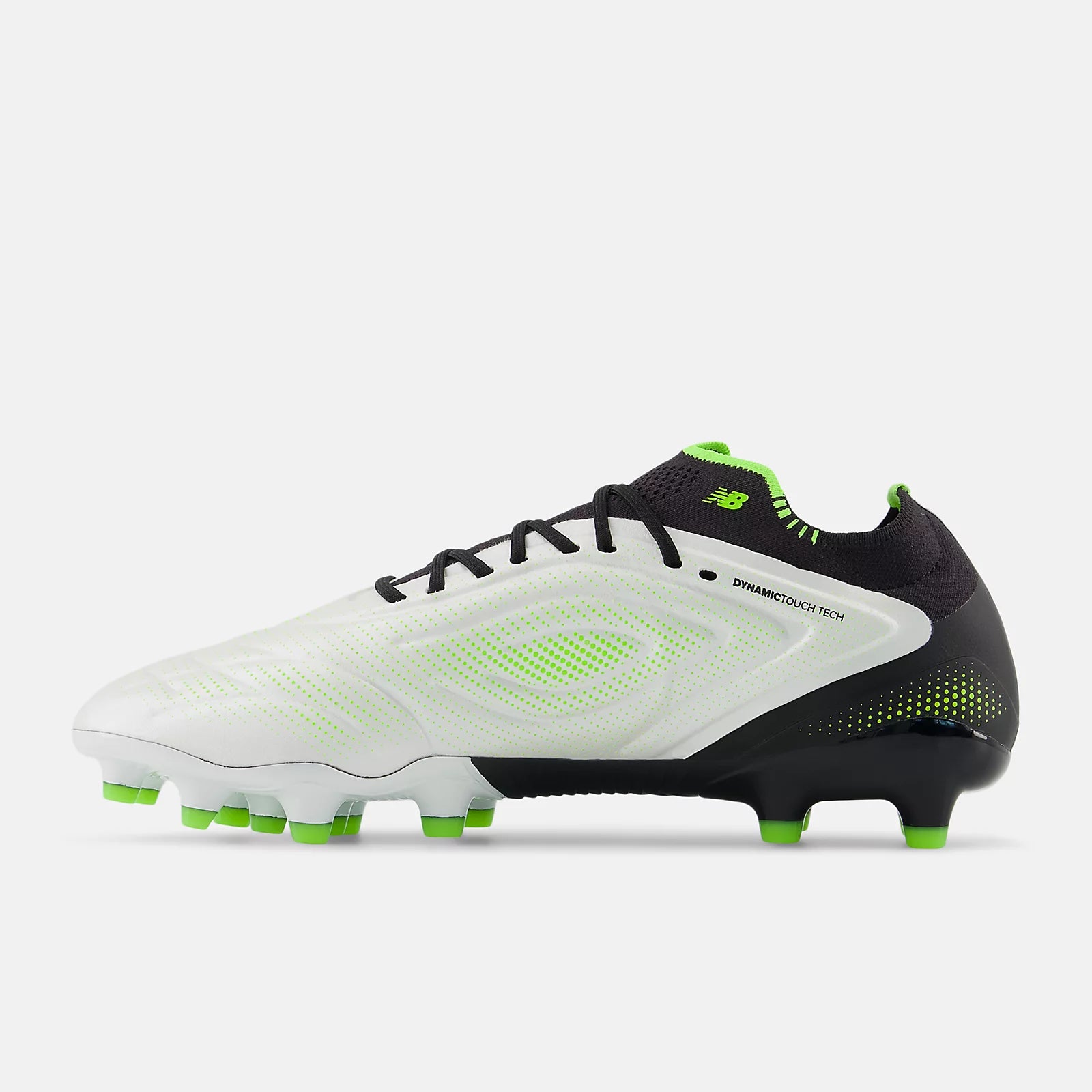 White With Black And Pixel Green