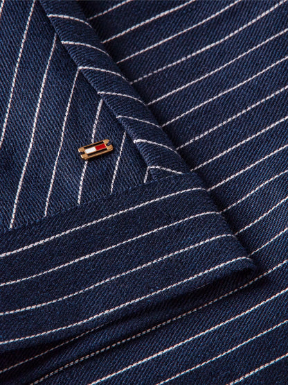 Pinstripe Navy